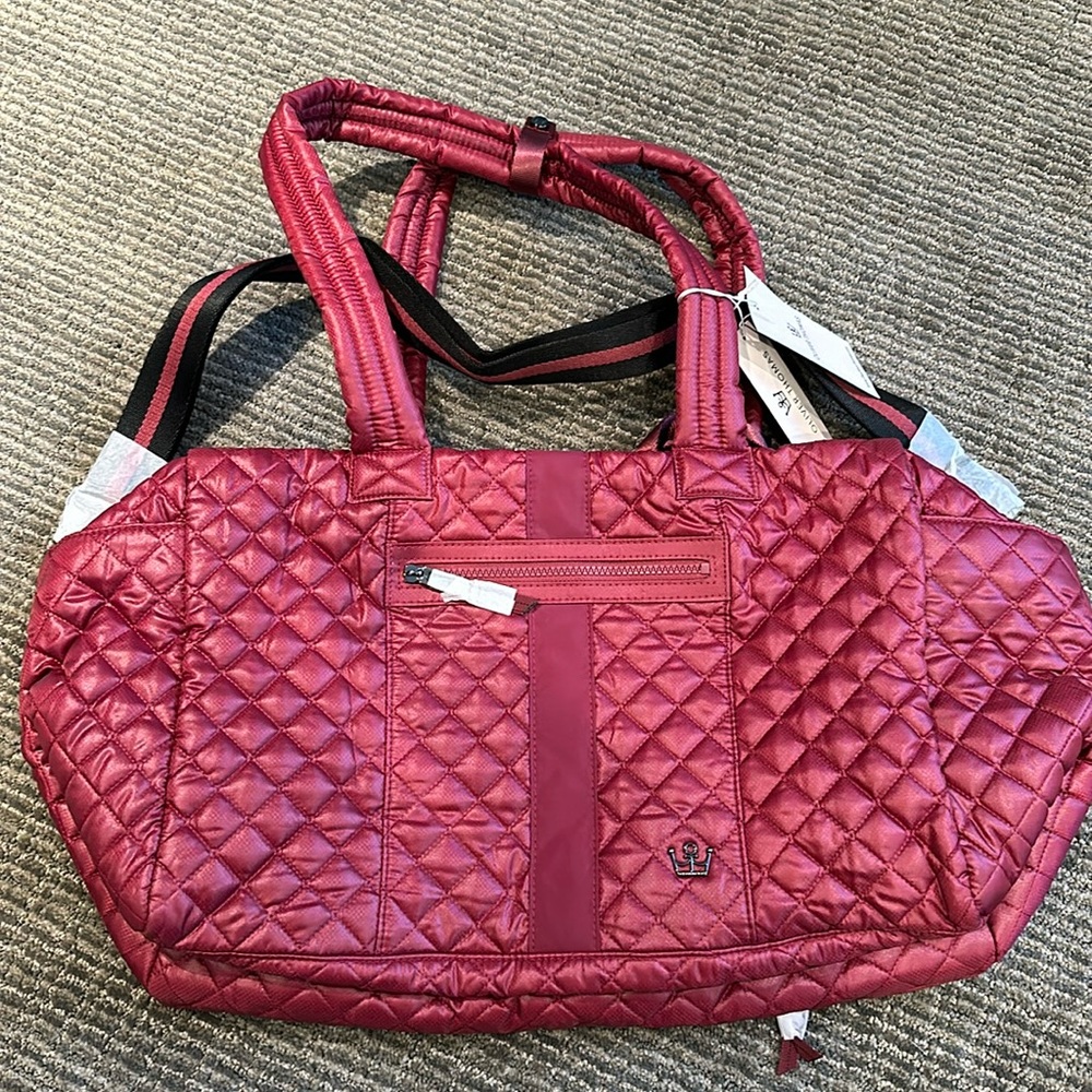 NWT Oliver Thomas Kitchen Sink Duffle Bag - Bordeaux